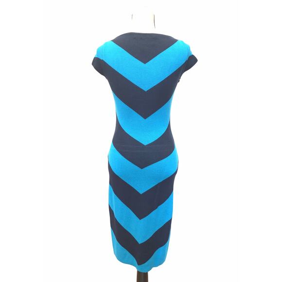 C. Wonder Boatneck Chevron Knit Sweater Dress - Picture 4 of 6